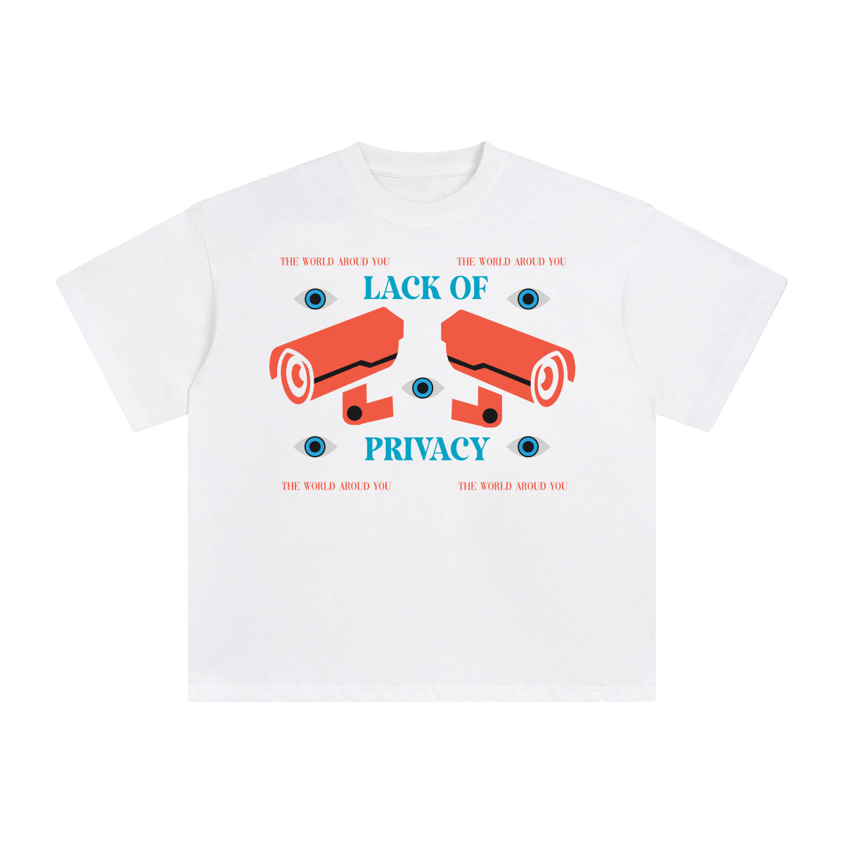 Lack of Privacy Abstract Graphic Tee-INNBLAC Fashion Apparel