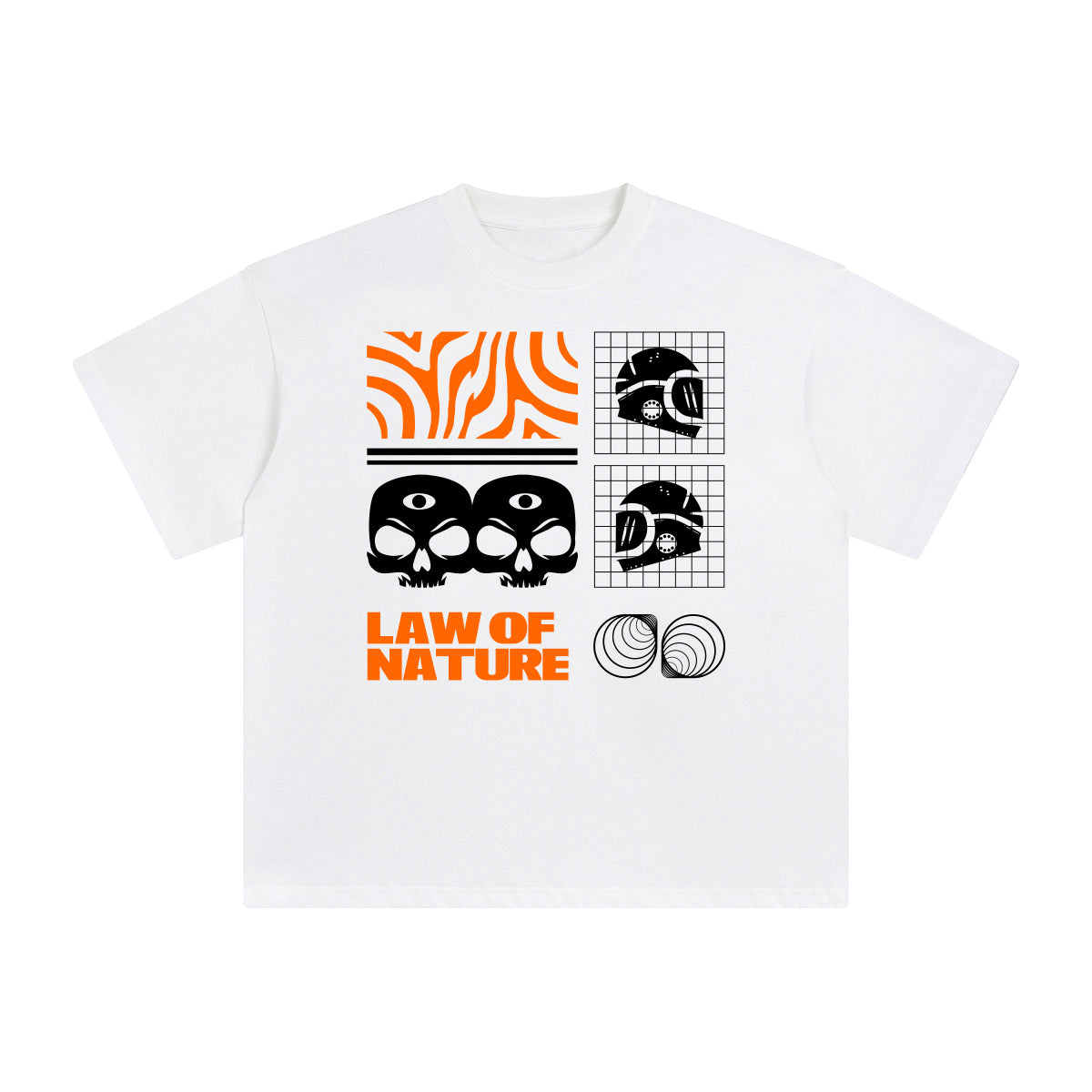 Law of Nature Abstract Graphic Tee-INNBLAC Fashion Apparel