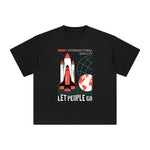 Let People Go Abstract Graphic Tee-INNBLAC Fashion Apparel