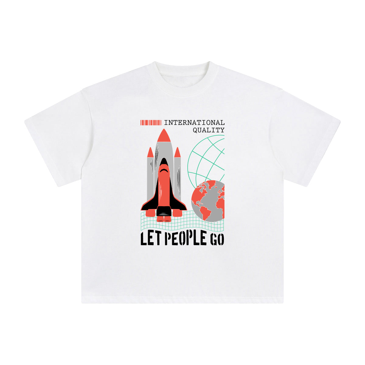Let People Go Abstract Graphic Tee-INNBLAC Fashion Apparel