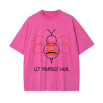 Let Yourself Heal Bee Graphic Tee-INNBLAC Fashion Apparel