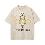 Let Yourself Heal Bee Graphic Tee-INNBLAC Fashion Apparel