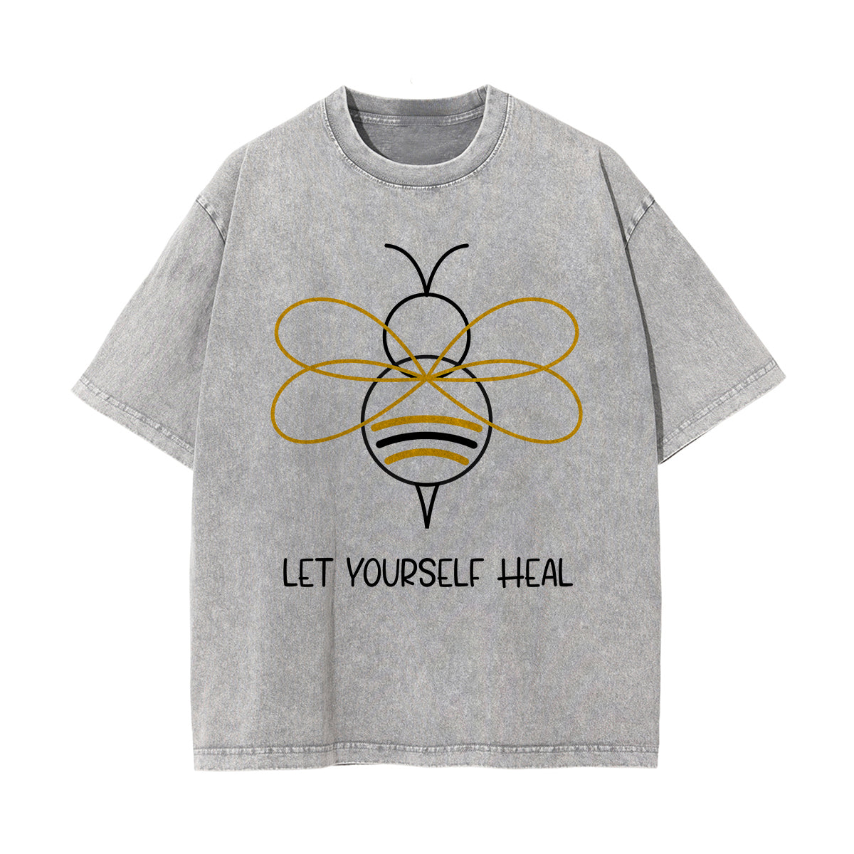 Let Yourself Heal Bee Graphic Tee-INNBLAC Fashion Apparel
