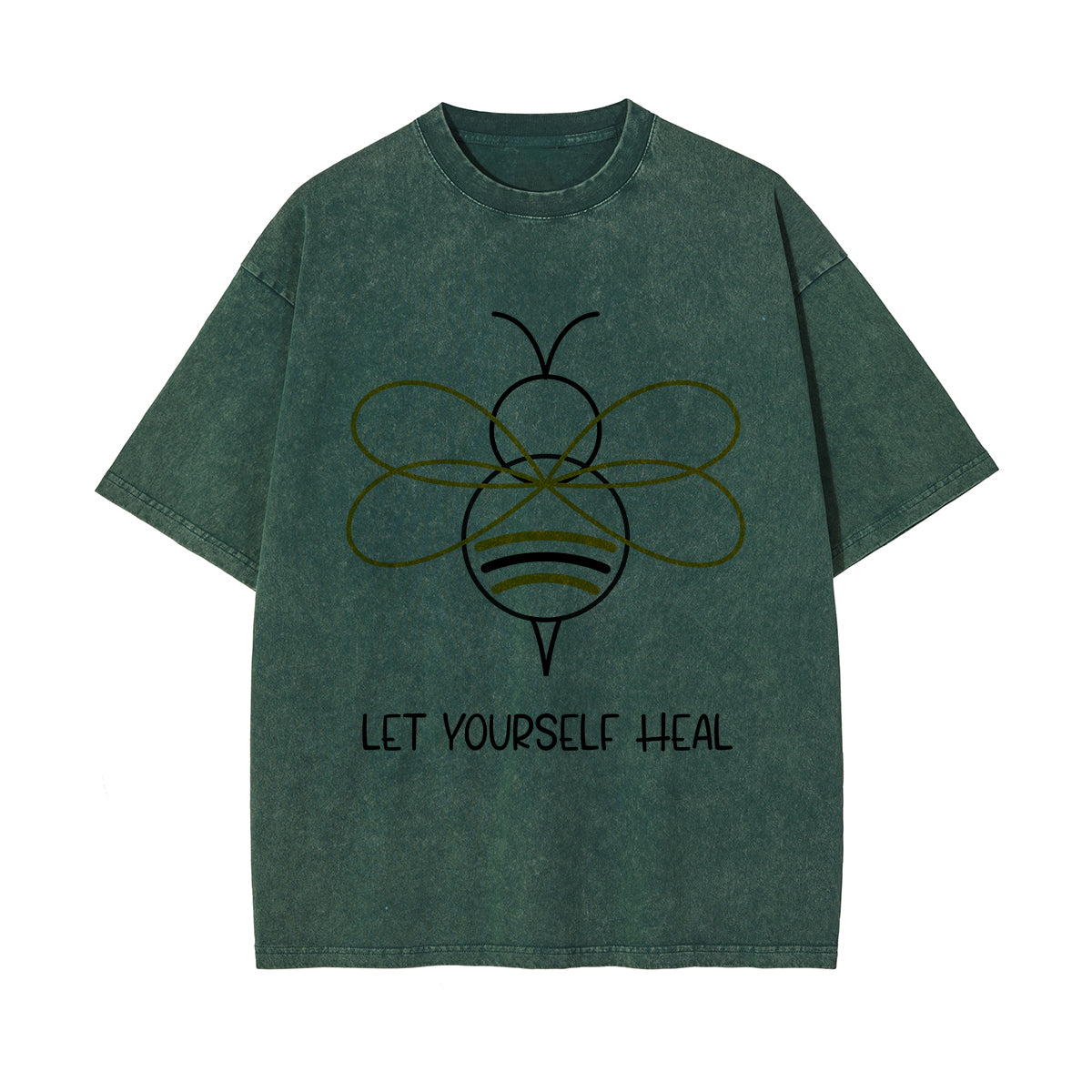 Let Yourself Heal Bee Graphic Tee-INNBLAC Fashion Apparel