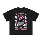 Lifestyle Abstract Graphic Tee-INNBLAC Fashion Apparel