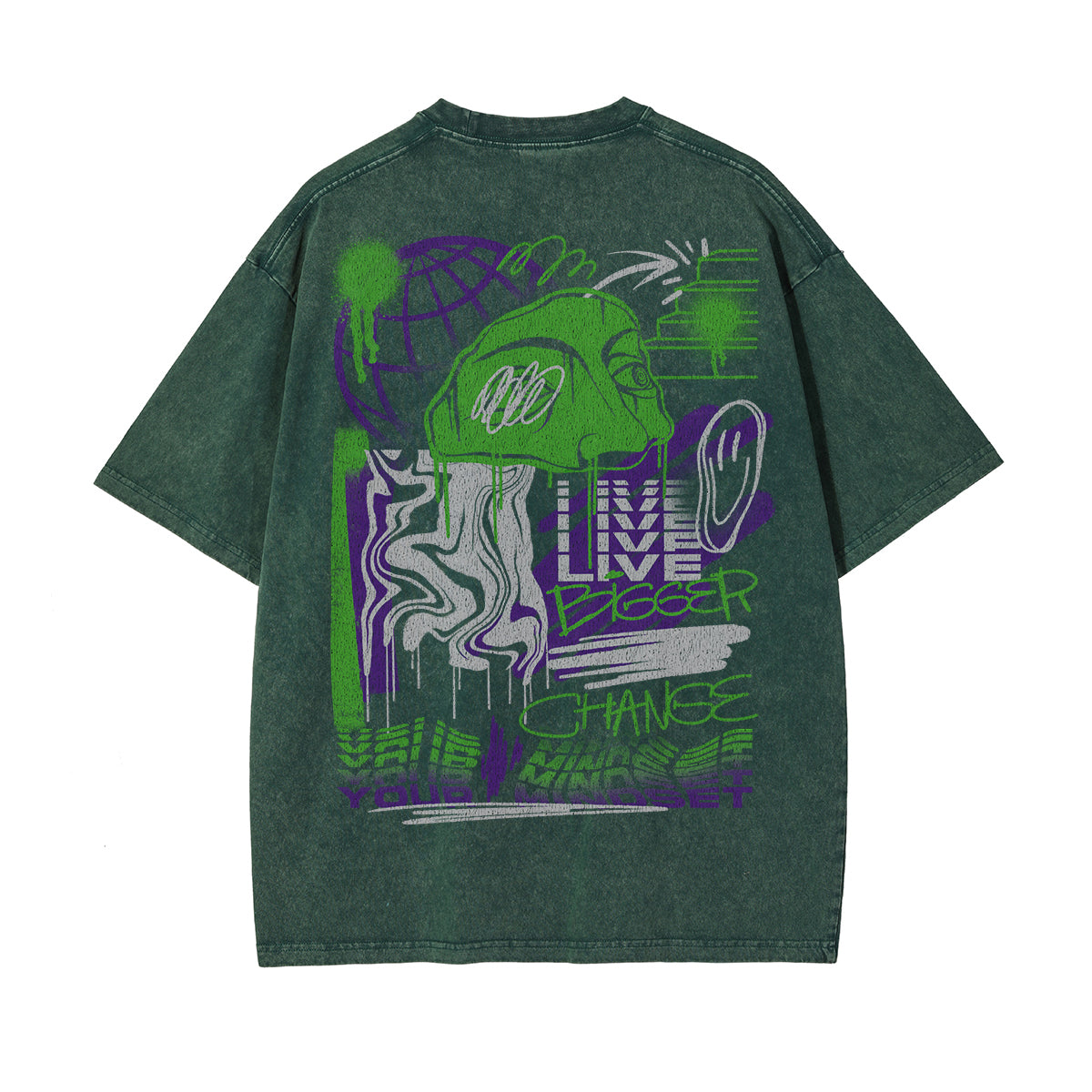 Live Bigger Chanse Your Mindset Graphic Tee-INNBLAC Fashion Apparel