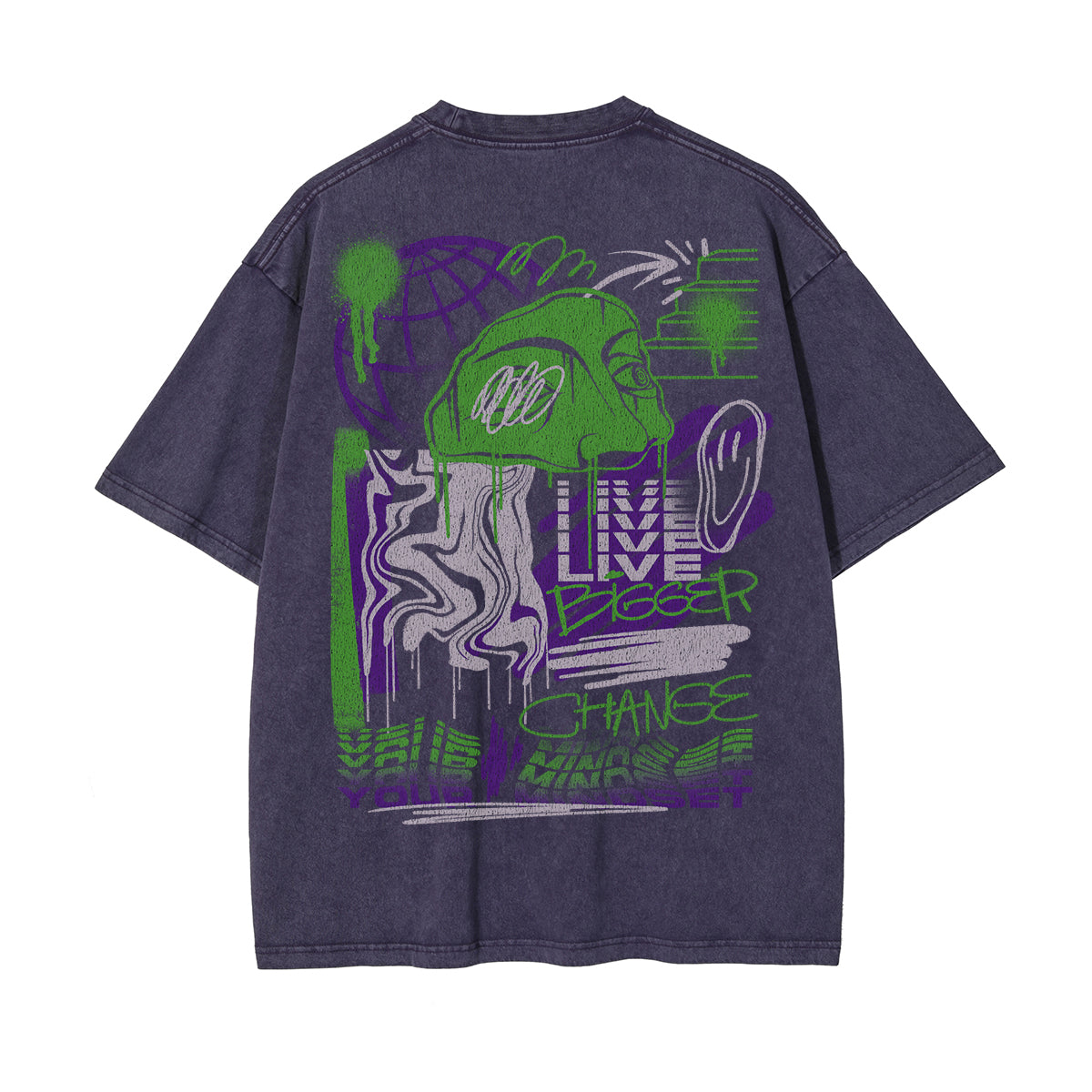 Live Bigger Chanse Your Mindset Graphic Tee-INNBLAC Fashion Apparel