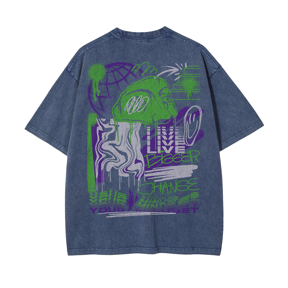 Live Bigger Chanse Your Mindset Graphic Tee-INNBLAC Fashion Apparel