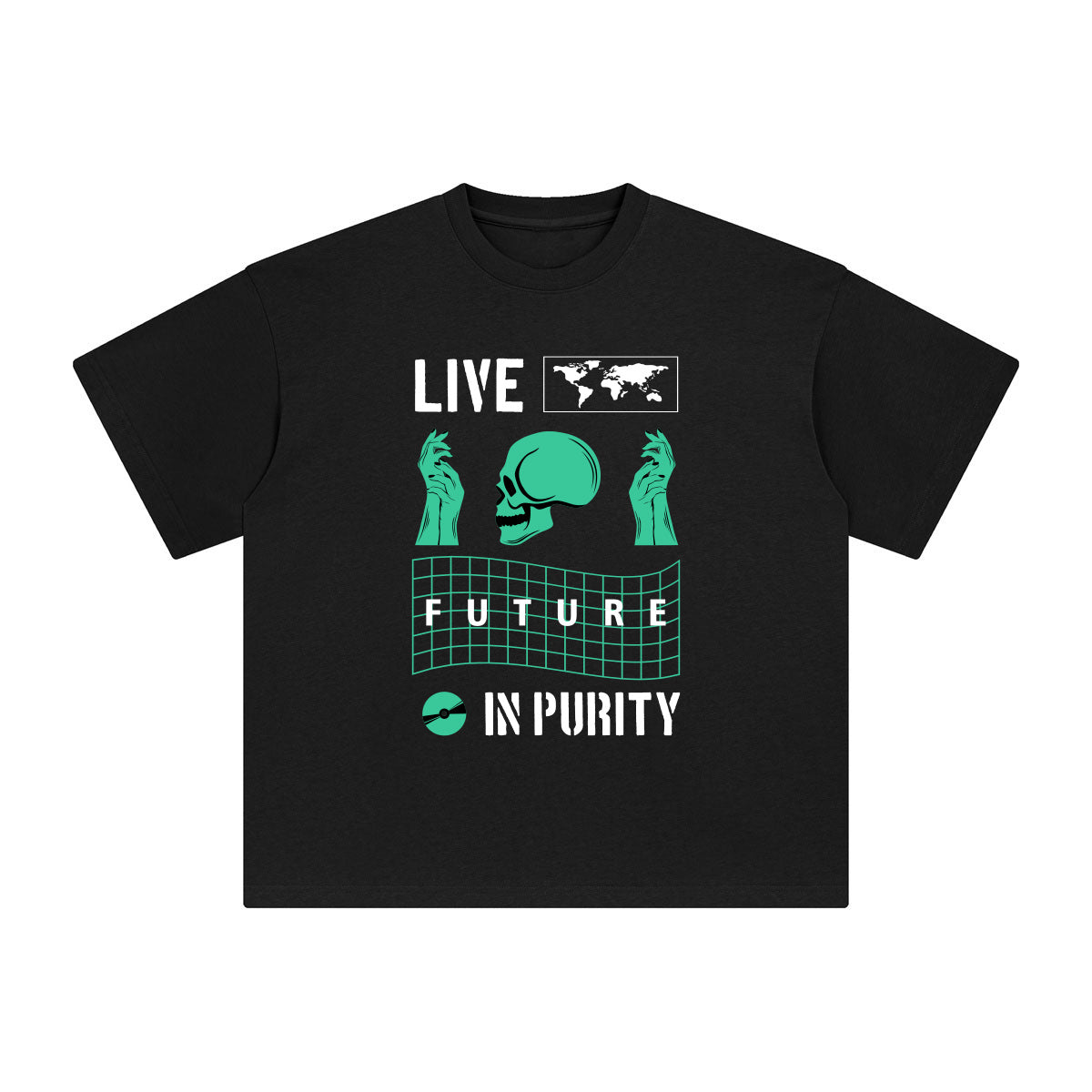 Live in Purity Abstract Graphic Tee-INNBLAC Fashion Apparel