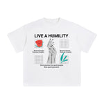 Living a Humility Abstract Graphic Tee-INNBLAC Fashion Apparel
