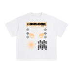 Lonesome Boy No Body Care Abstract Graphic Tee-INNBLAC Fashion Apparel