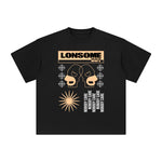 Lonesome Boy No Body Care Abstract Graphic Tee-INNBLAC Fashion Apparel