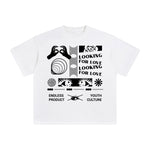 Looking for Love Abstract Graphic Tee-INNBLAC Fashion Apparel