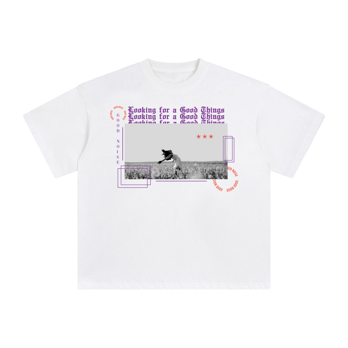 Looking for a Good Things Abstract Graphic Tee-INNBLAC Fashion Apparel