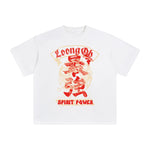 Loong & Phoenix Chinese Characters Graphic Tee-INNBLAC Fashion Apparel