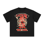 Loong & Phoenix Chinese Characters Graphic Tee-INNBLAC Fashion Apparel