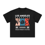 Los Angeles Paradise Abstract Graphic Tee-INNBLAC Fashion Apparel