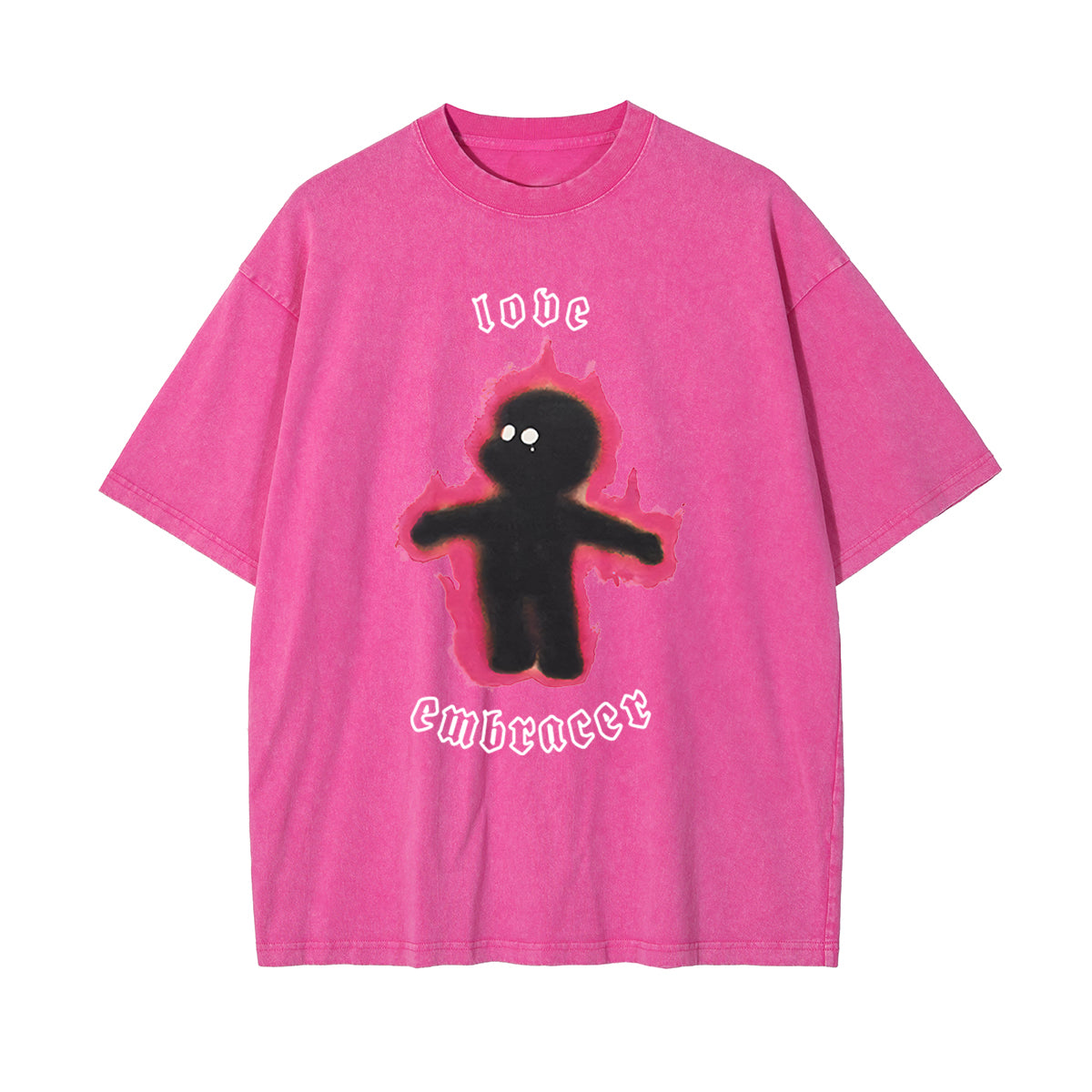 Love Embracer Graphic Washed Tee-INNBLAC Fashion Apparel