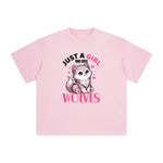 Lovely Wolves Cartoon Graphic Tee-INNBLAC Fashion Apparel