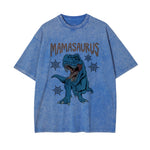 Mamasaurus Graphic Washed Tee-INNBLAC Fashion Apparel