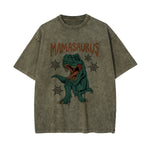 Mamasaurus Graphic Washed Tee-INNBLAC Fashion Apparel