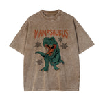 Mamasaurus Graphic Washed Tee-INNBLAC Fashion Apparel