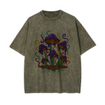 Melted Mushrooms Washed Graphic Tee-INNBLAC Fashion Apparel