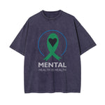 Mental Health Is Health Graphic Tee-INNBLAC Fashion Apparel
