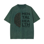 Mental Health Matters & Brain Graphic Tee-INNBLAC Fashion Apparel