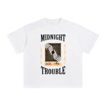 Midnight Trouble Aesthetic Graphic Tee-INNBLAC Fashion Apparel