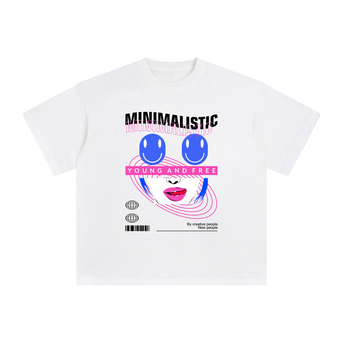 Minimalistic Abstract Art Graphic Tee-INNBLAC Fashion Apparel