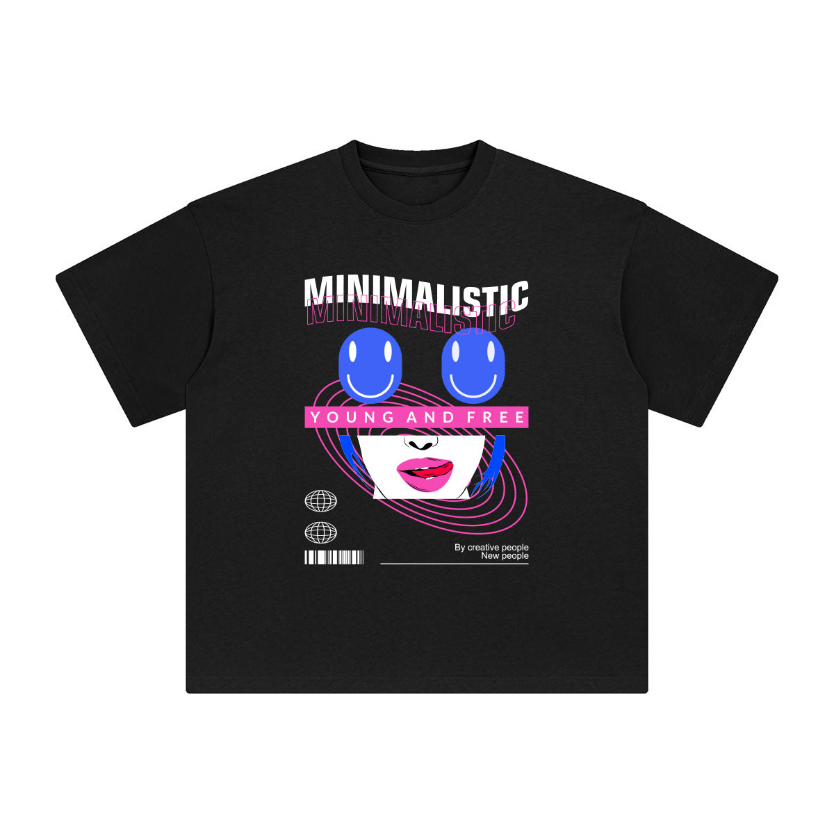 Minimalistic Abstract Art Graphic Tee-INNBLAC Fashion Apparel