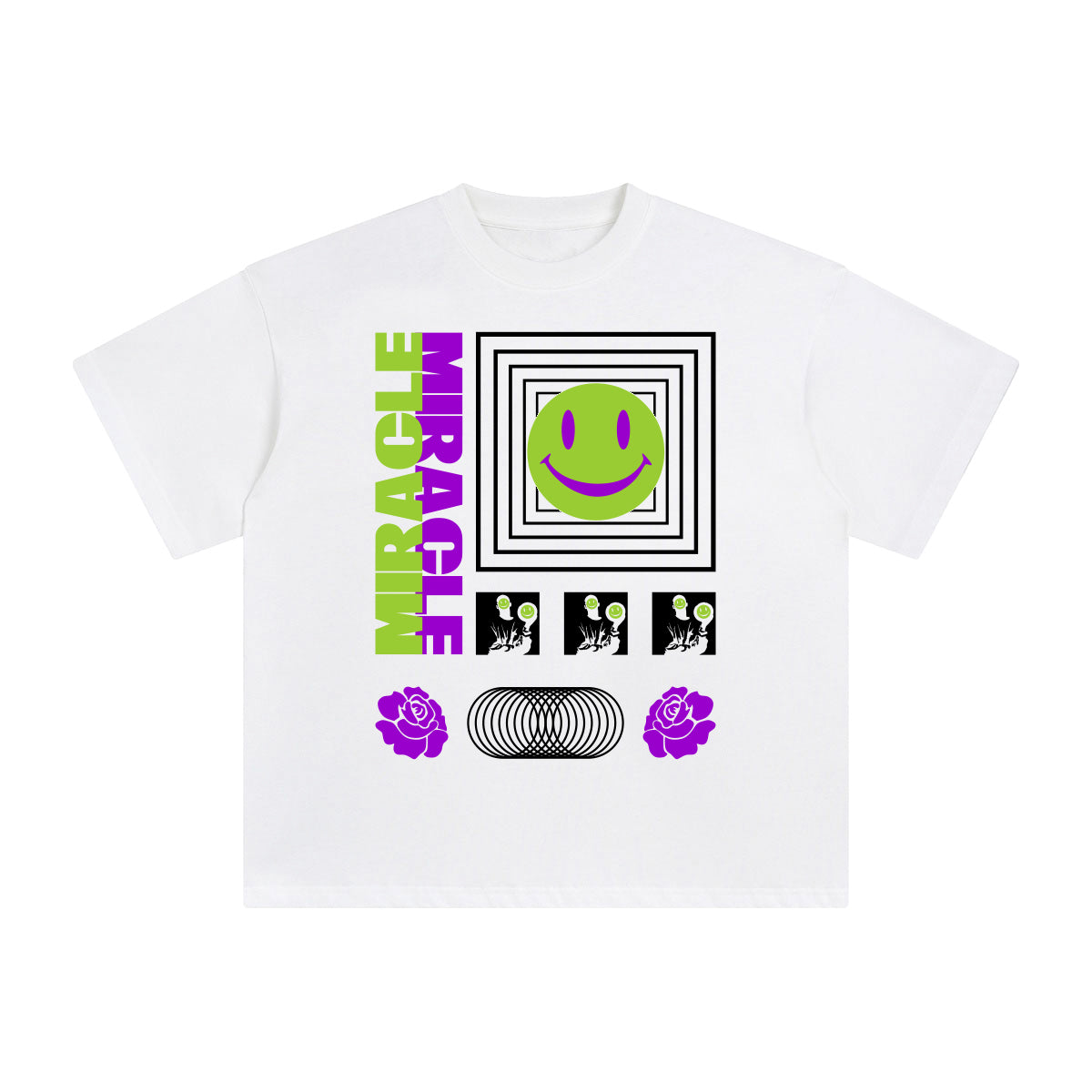 Miracle Abstract Graphic Tee-INNBLAC Fashion Apparel