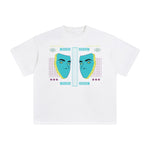 Mirror Abstract Graphic Tee-INNBLAC Fashion Apparel