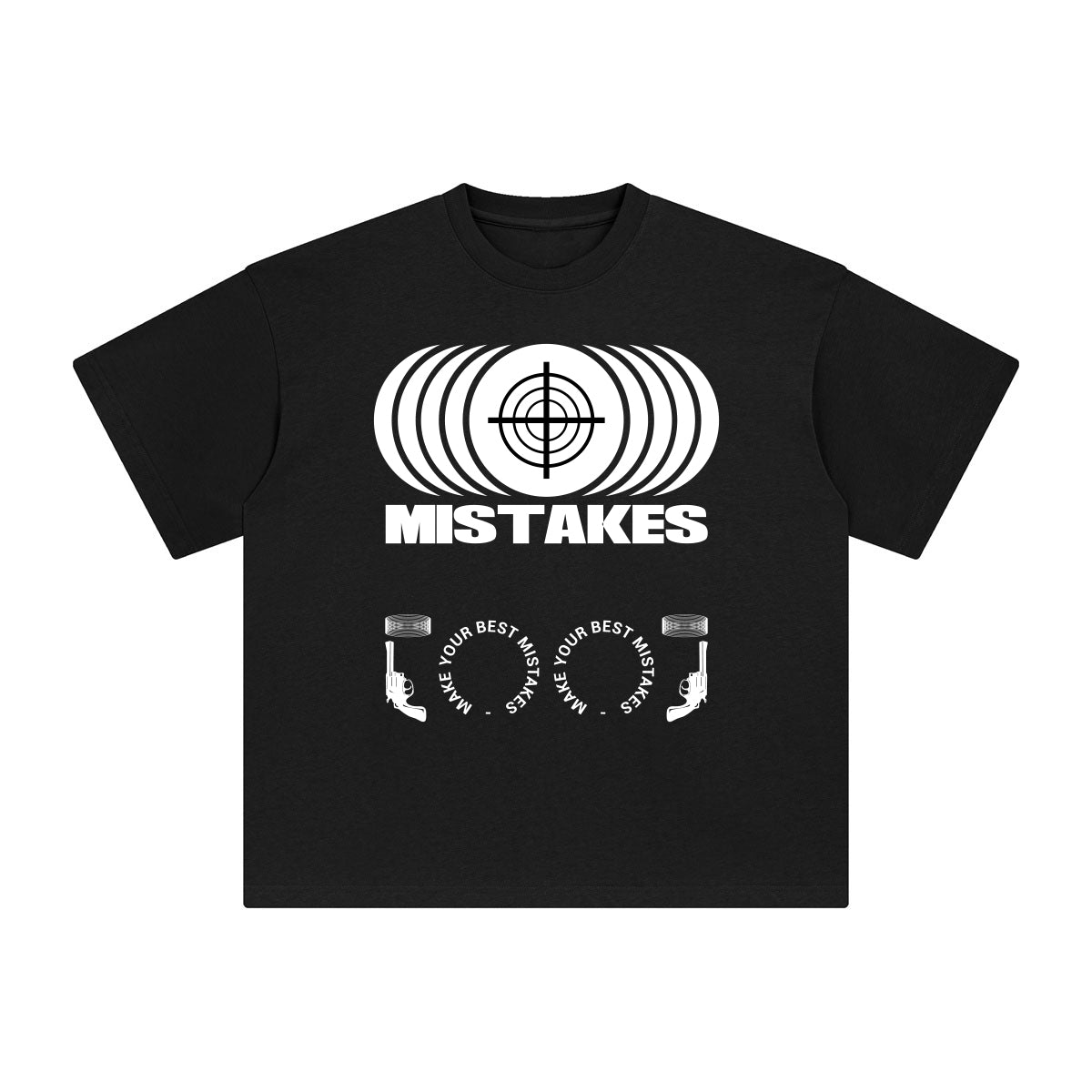 Mistakes Abstract Graphic Tee-INNBLAC Fashion Apparel