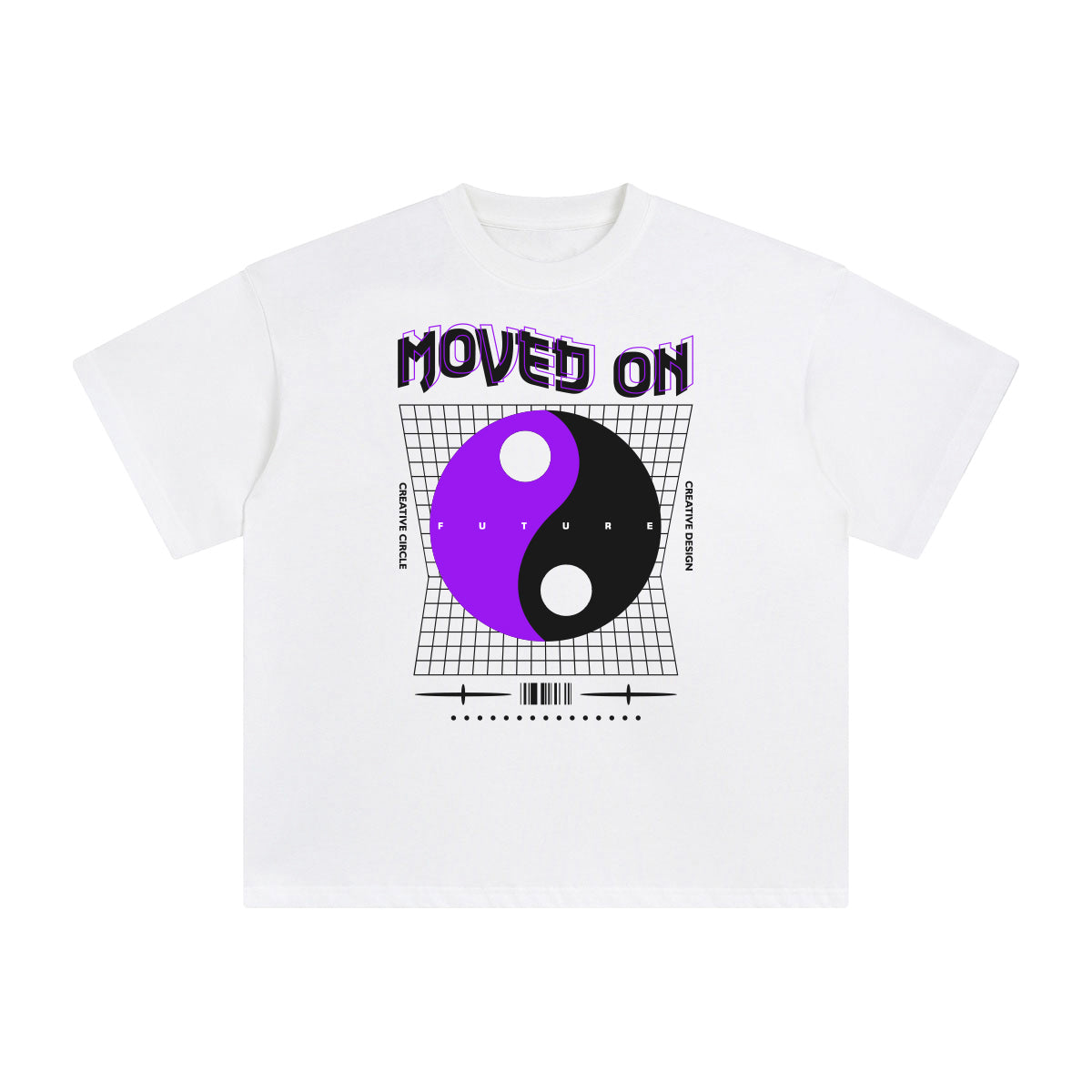 Moved On Abstract Graphic Tee-INNBLAC Fashion Apparel