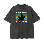 Mpow Mafia Chief Cartoon Graphic Tee-INNBLAC Fashion Apparel