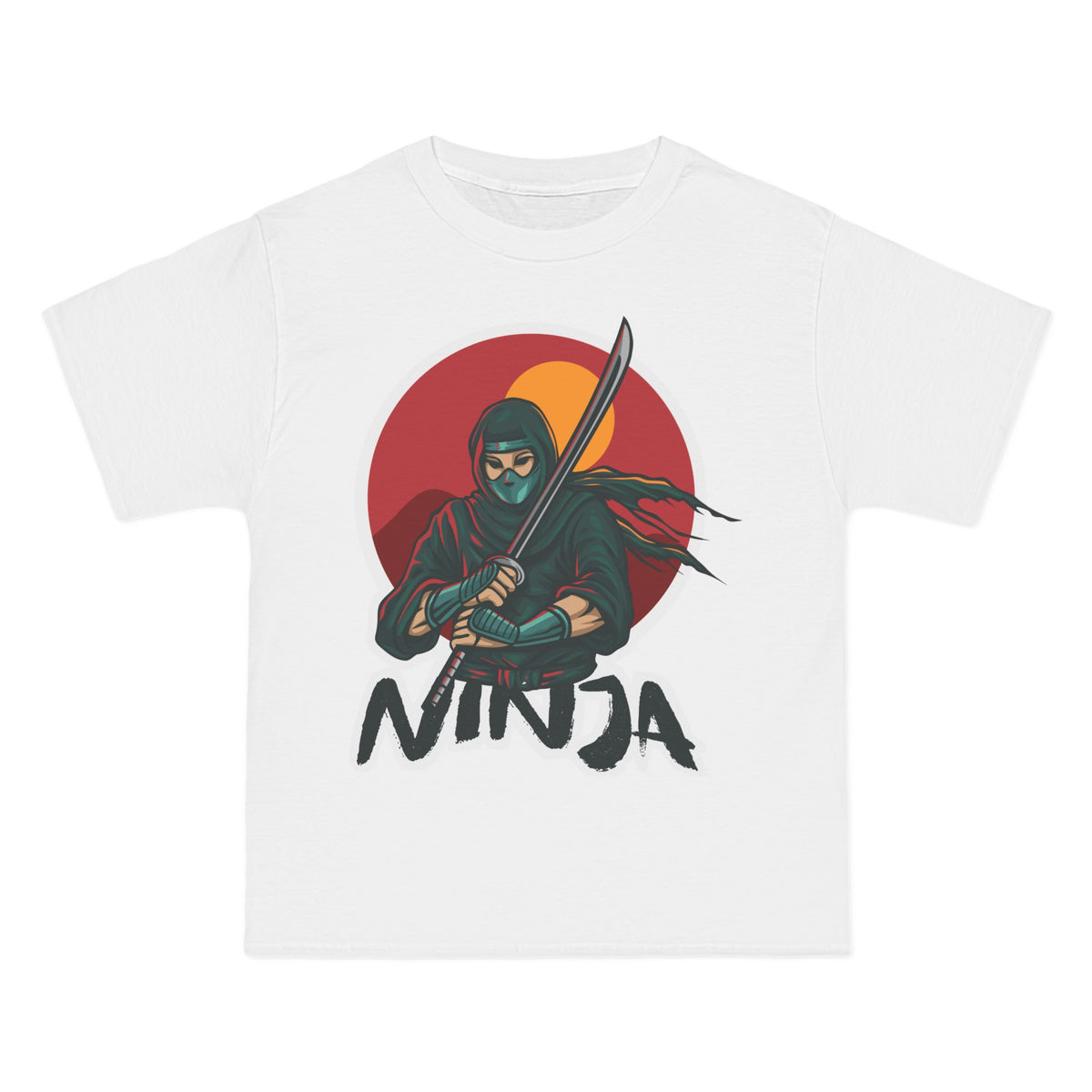 NINJA Cartoon Graphic Tee-INNBLAC Fashion Apparel