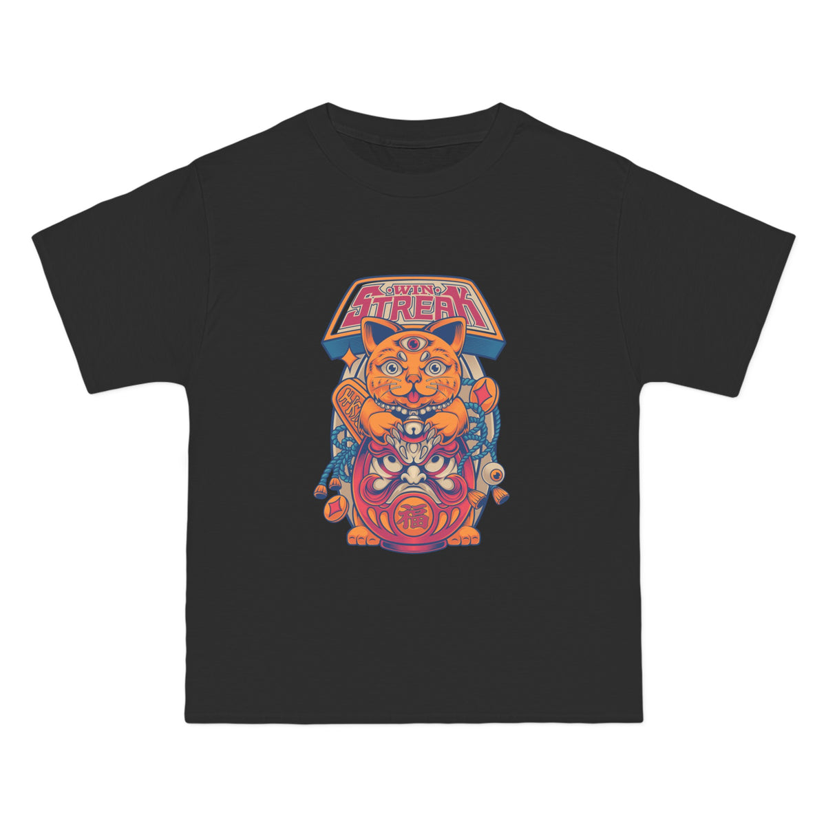 Neko Win Streak Graphic Tee-INNBLAC Fashion Apparel