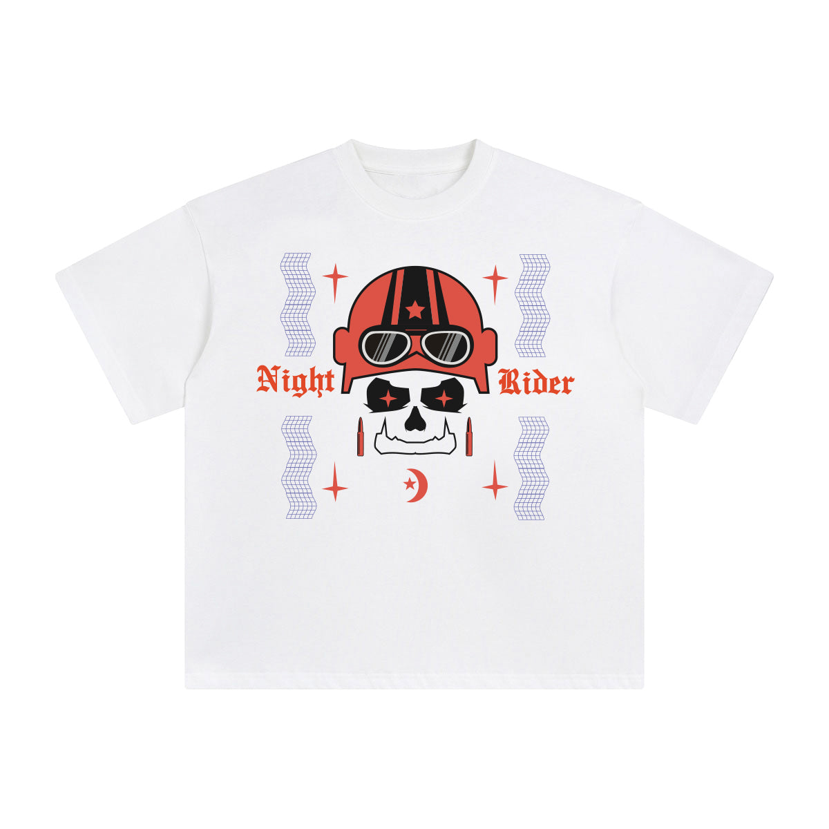 Night Rider Abstract Graphic Tee-INNBLAC Fashion Apparel