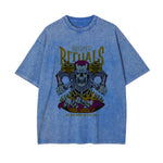 Night Rituals Graphic Washed Tee-INNBLAC Fashion Apparel