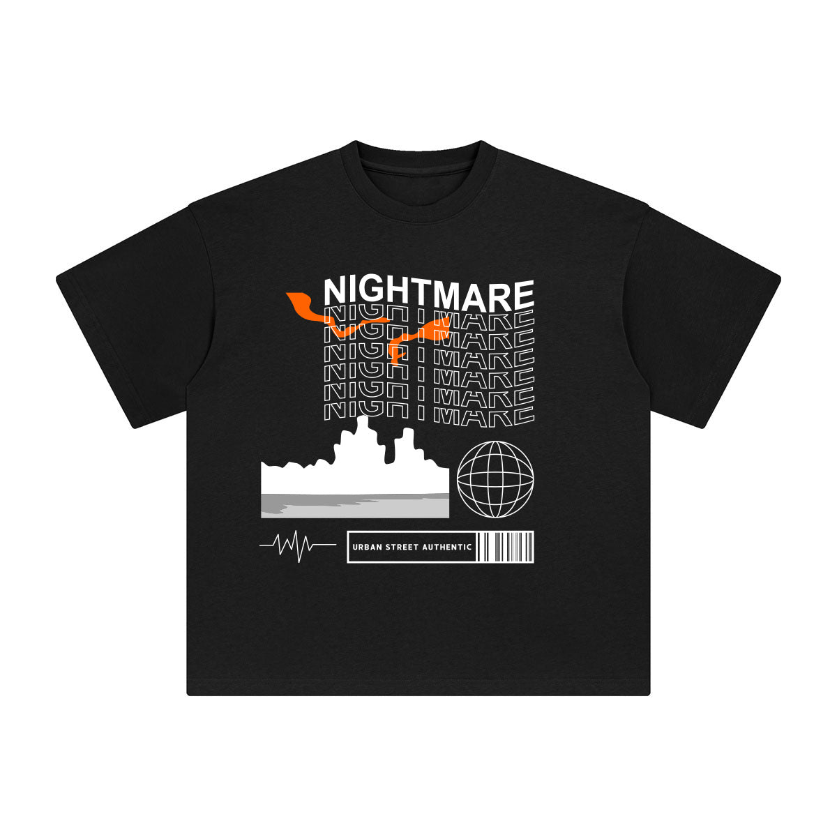 Nightmare Abstract Art Graphic Tee-INNBLAC Fashion Apparel
