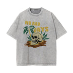 No Bad Days Washed Graphic Tee-INNBLAC Fashion Apparel