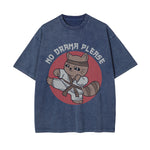 No Drama Please Graphic Washed Tee-INNBLAC Fashion Apparel