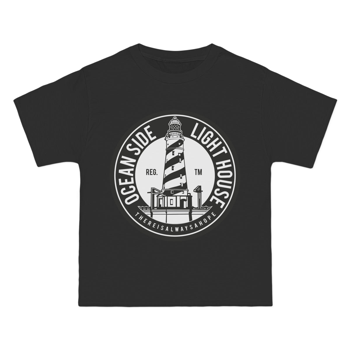 Ocean Side Light House Graphic Tee-INNBLAC Fashion Apparel