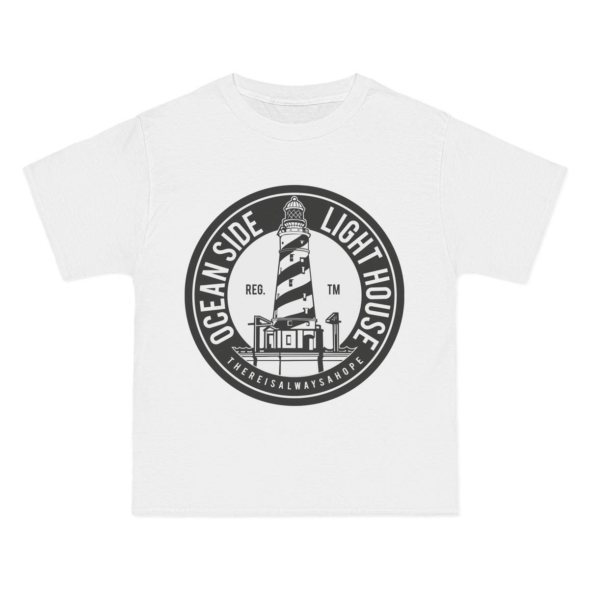 Ocean Side Light House Graphic Tee-INNBLAC Fashion Apparel
