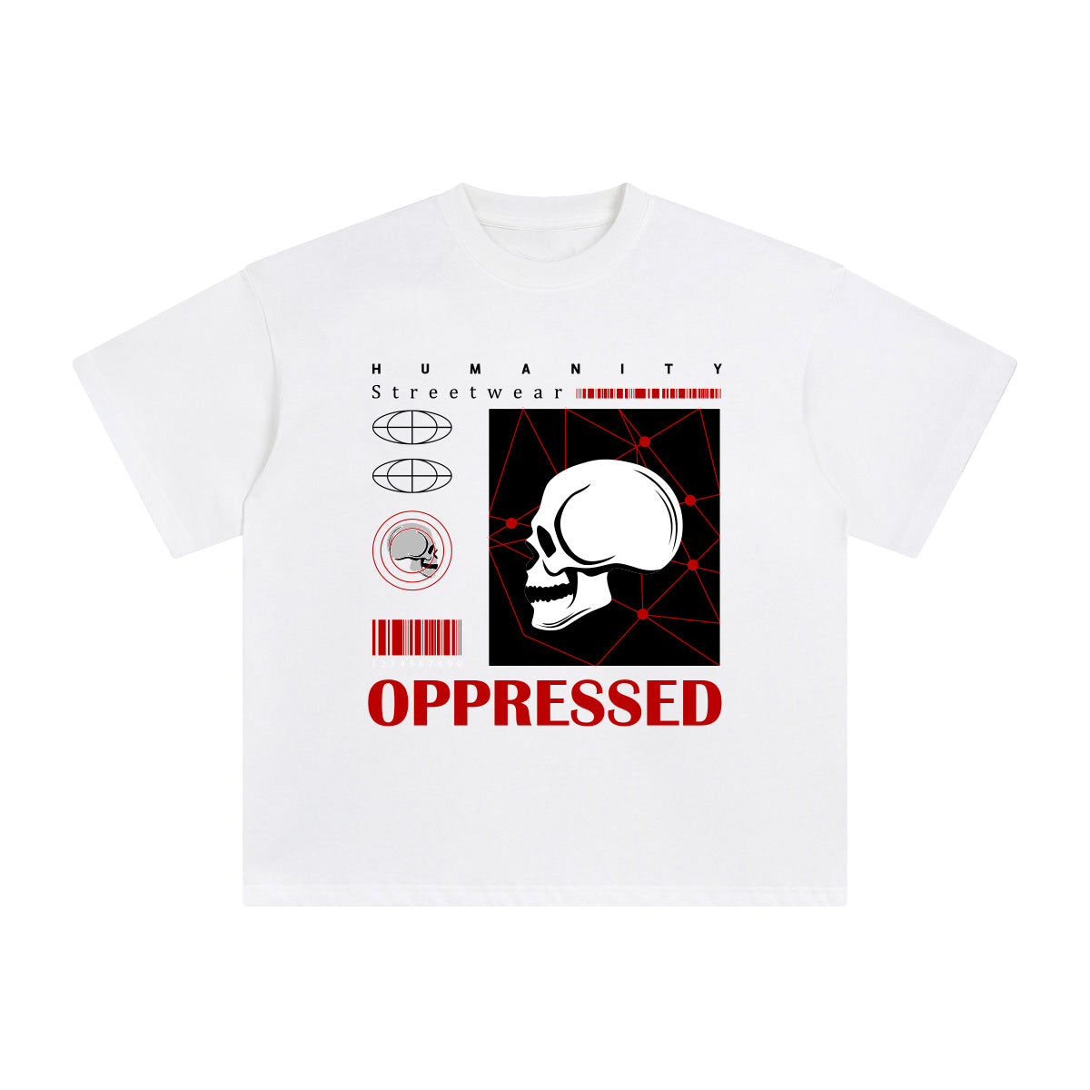 Oppressed Abstract Art Graphic Tee-INNBLAC Fashion Apparel