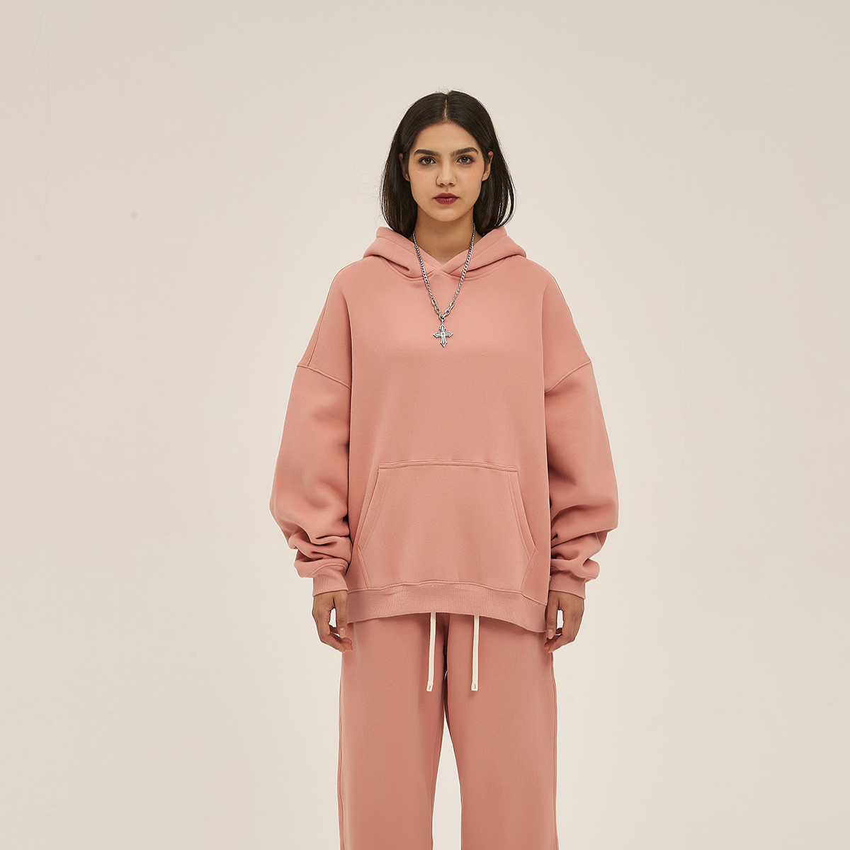 Oversized Boyfriend Plush Hoodie-INNBLAC Fashion Apparel