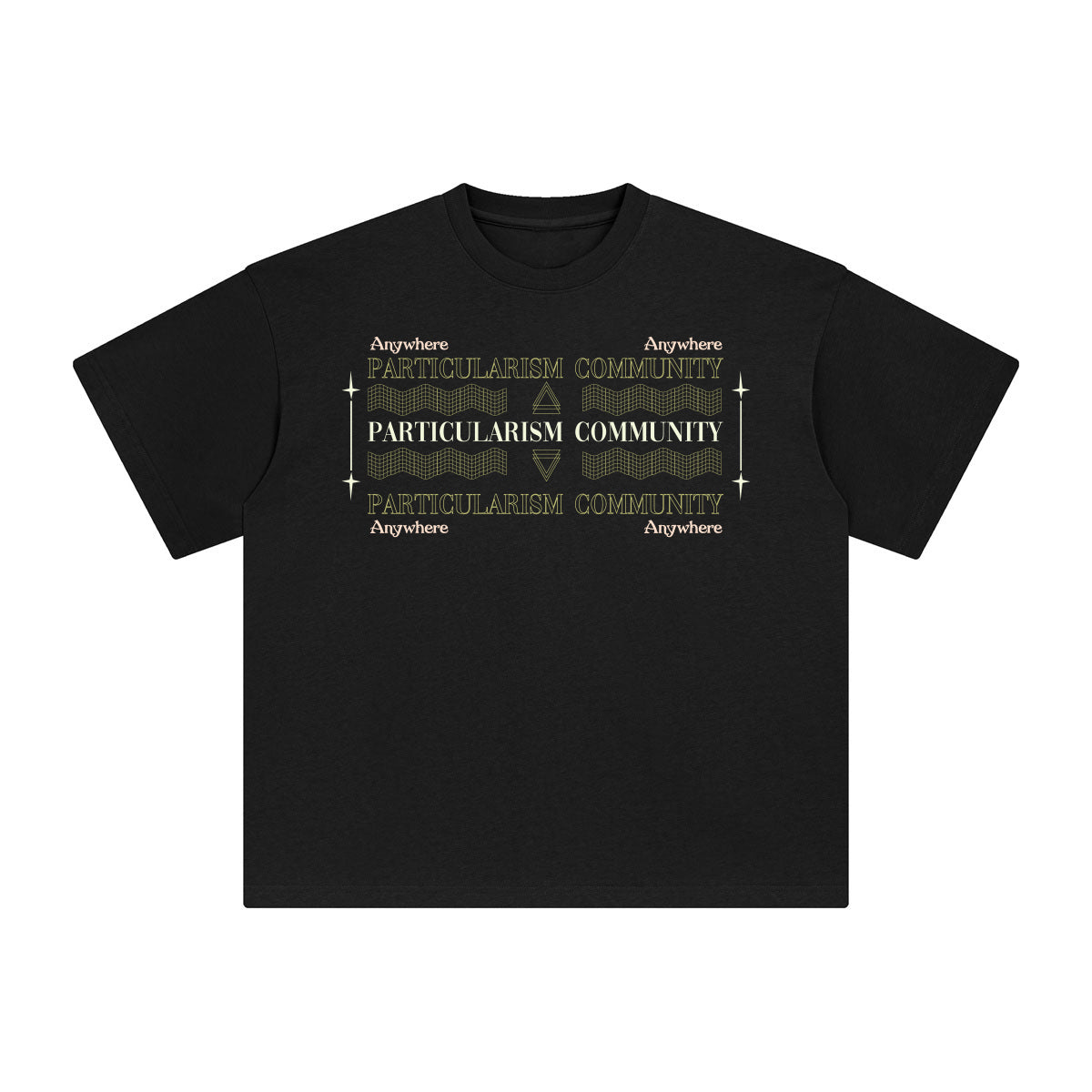 Particularism Community Abstract Graphic Tee-INNBLAC Fashion Apparel