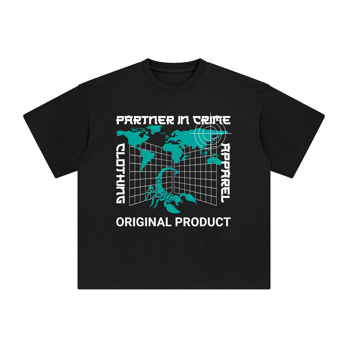Partner in Crime Abstract Graphic Tee-INNBLAC Fashion Apparel